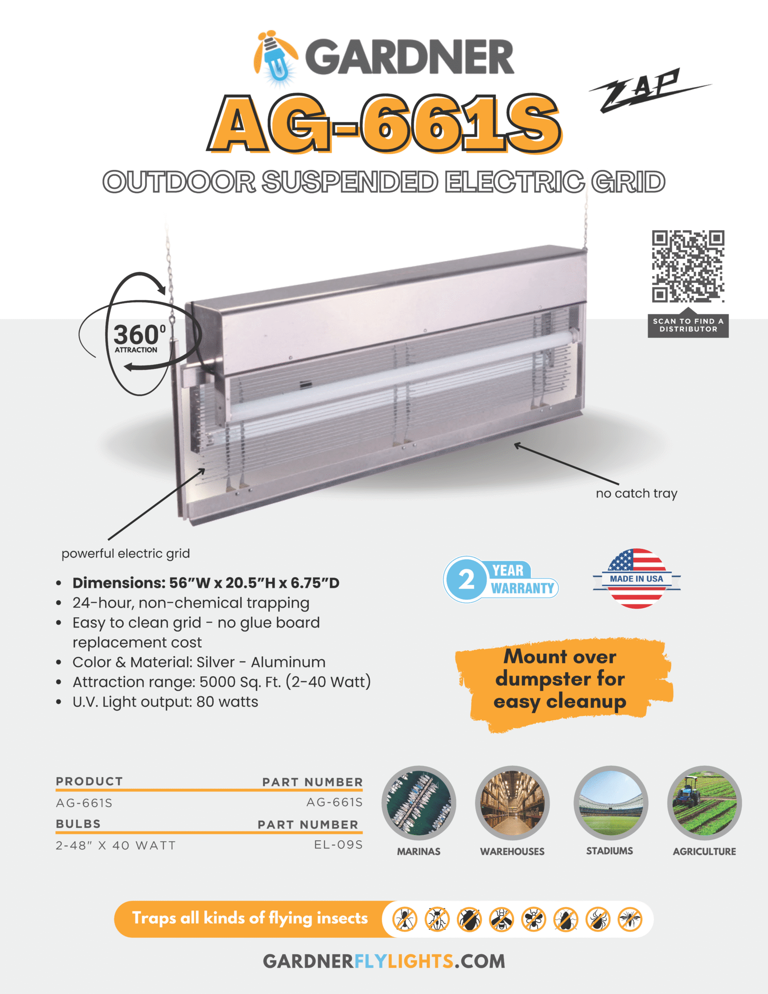 Fly Lights & Insect Light Traps Full Catalog Gardner